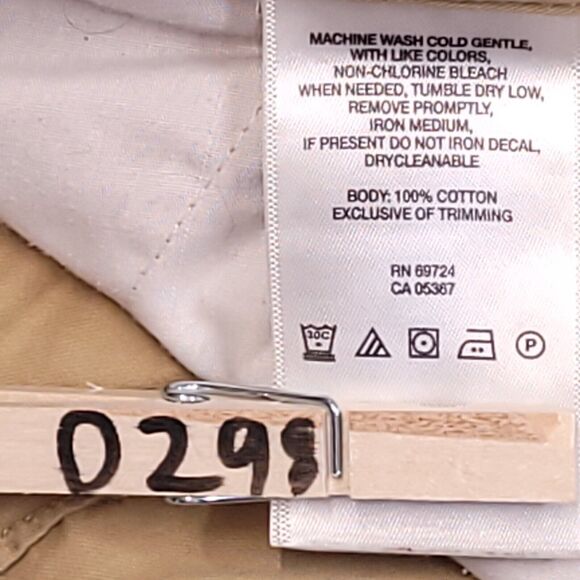 Columbia Casual Button Zip Light Wash Chino Shorts Mens Size 40 Beige - Picture 4 of 9